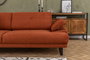 Atelier Del Sofa Sofá-cama 3 Plazas Mustang Naranja Estilo Industrial Hotelero